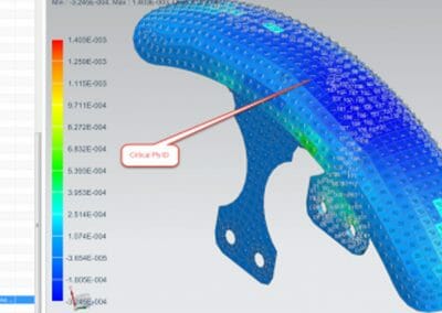 Display the critical ply ID and load case ID in laminate elements using NX Advanced Post Report