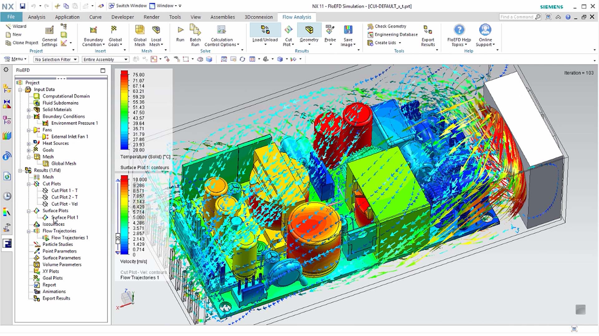 Simcenter FLOEFD computational fluid dynamics (CFD) modeling
