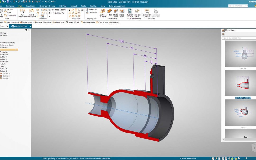 Solid Edge, 3D CAD design software - Maya HTT