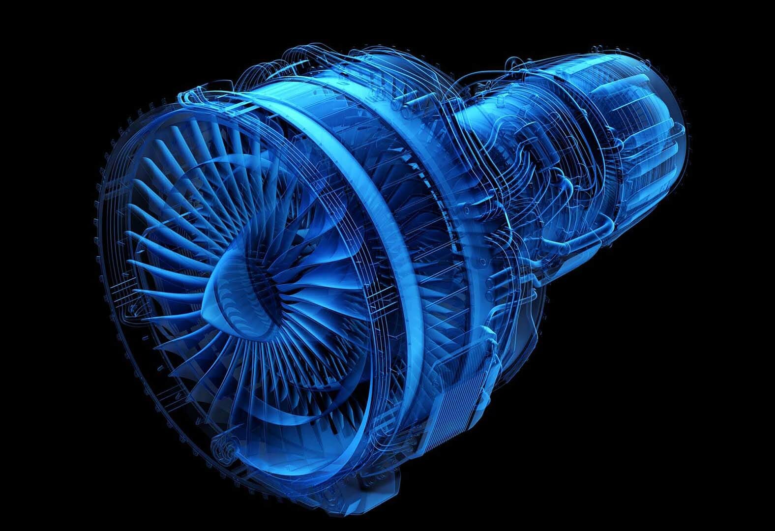 Concept photo of a jet engine