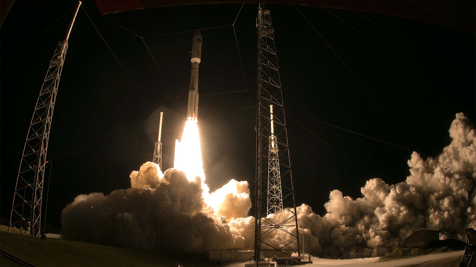 ULA's Atlas V rocket just before the launch