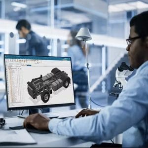 Man using NX X design standard