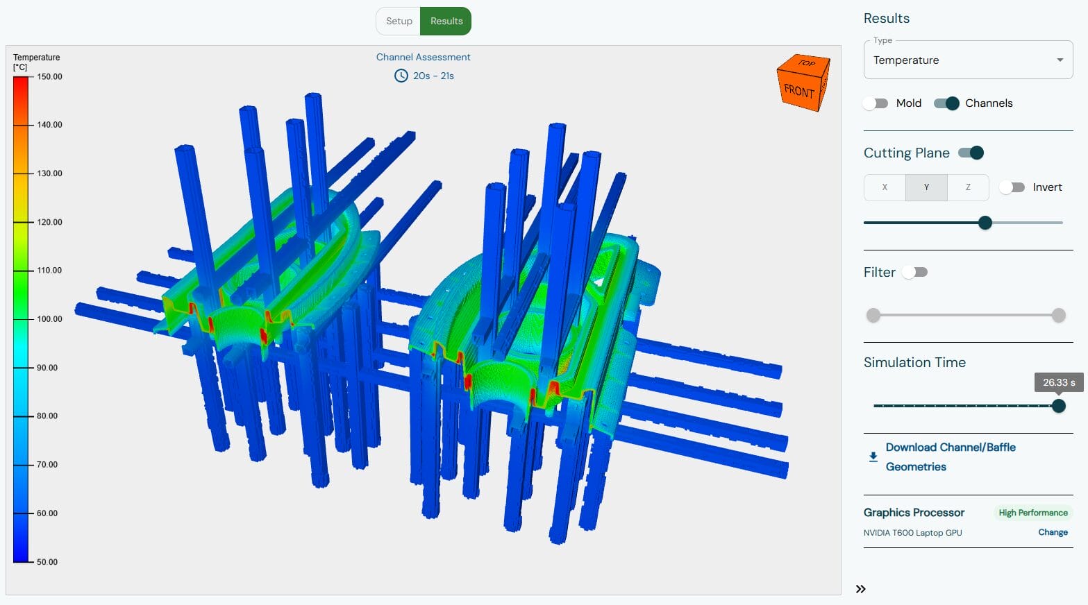 Example of an application built using the CAE visualization SDK