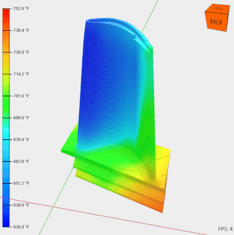 cae-visualization-sdk-turbine-blade-cut-plane CAE visualization SDK showing an animated cut plane of a turbine blade